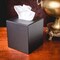 Dacasso Black Leatherette Tissue Box Cover AG-1337 - alternate 2